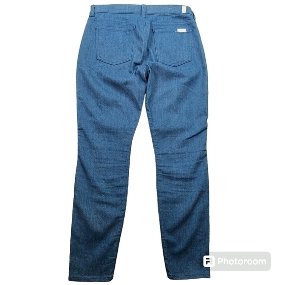 Seven7 For All Mankind Mahlia Kent The Side Zip Pierced Blue Jeans in 28 - Picture 5 of 13